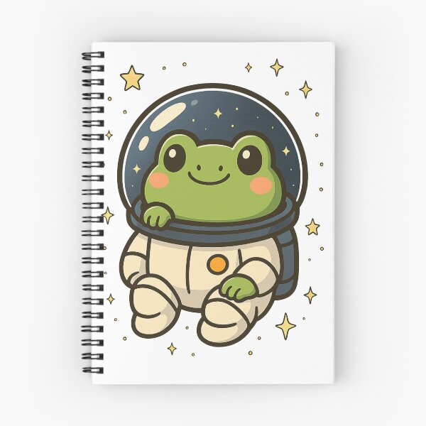 Item preview, Kawaii Space Frog - Cute Astronaut Frog Illustration designed and sold by GoldenDreamGallery.