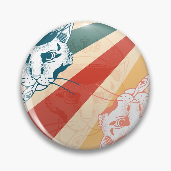 Item preview, Retro Sailor Cat Illustration – Nautical Vintage Pop Art designed and sold by FratddArtworks.