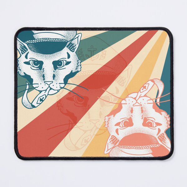 Item preview, Retro Sailor Cat Illustration – Nautical Vintage Pop Art designed and sold by FratddArtworks.
