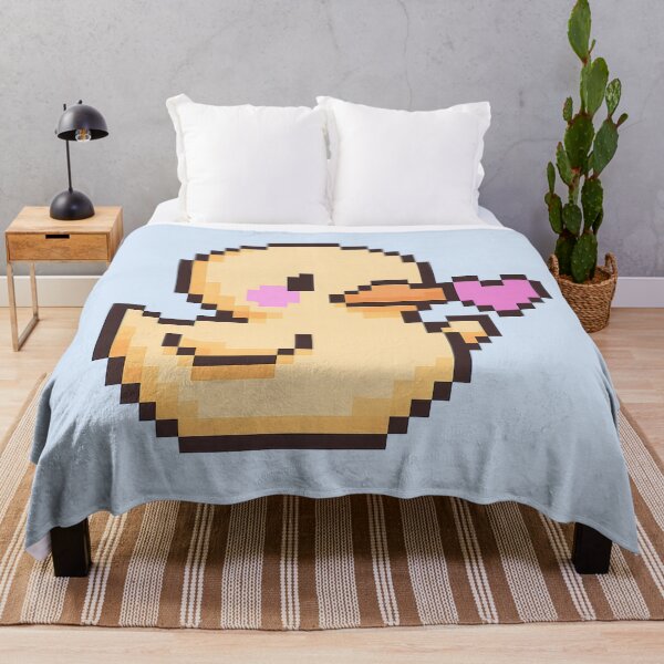 Item preview, Cute Pixel Duck with Heart – Duck 2 – Picsell Buddies Pixel Edition designed and sold by BROHLine Studio.
