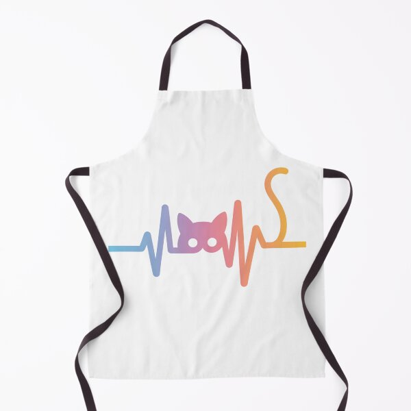 Item preview, Cat Heartbeat Minimalist Line Art With Gradient designed and sold by chattsuede.