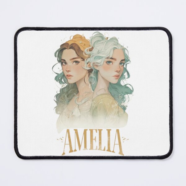 Item preview, Gemini Amelia Zodiac Portrait designed and sold by AlexLineArt.