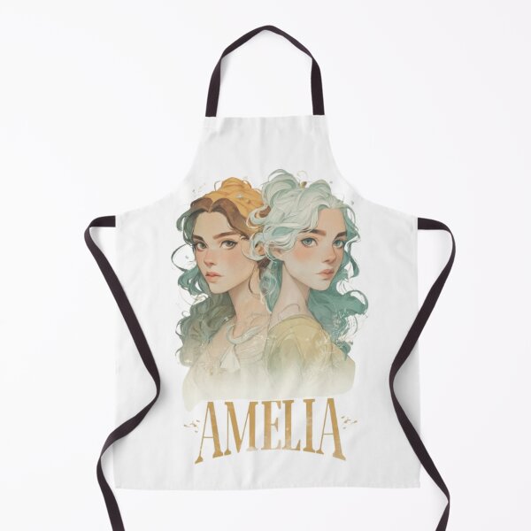 Item preview, Gemini Amelia Zodiac Portrait designed and sold by AlexLineArt.