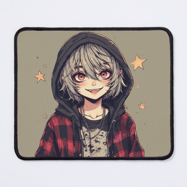 Item preview, Kawaii Punk Vampire Boy – Soft Grunge Hoodie Aesthetic Art by NegarTv Designs designed and sold by NegarTv Designs.