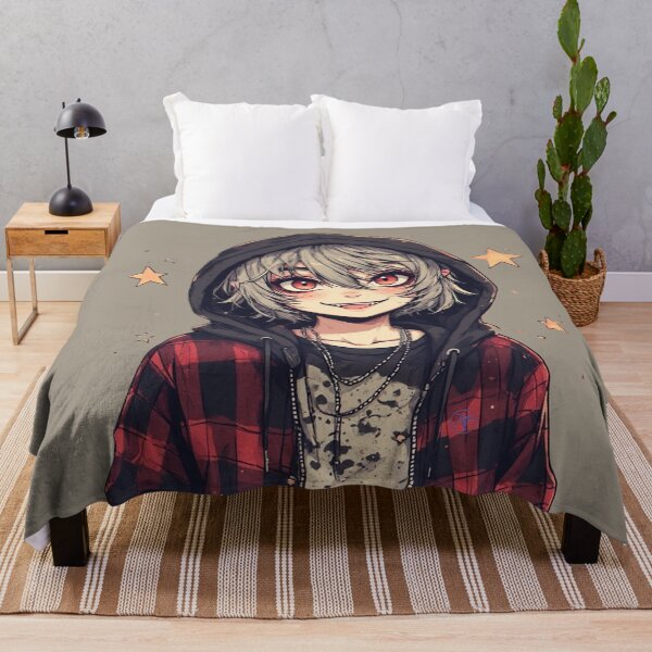 Item preview, Kawaii Punk Vampire Boy – Soft Grunge Hoodie Aesthetic Art by NegarTv Designs designed and sold by NegarTv Designs.