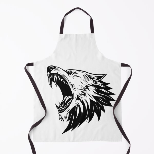 Item preview, Fenrir Wolf Line Art – Open Jaws Norse Beast Illustration designed and sold by Mythic Tide.