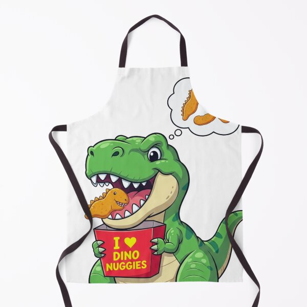 Item preview, I Love Dino Nuggies – Cute Dinosaur Eating Dino Nuggets designed and sold by DinoPrints-shop.