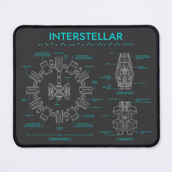 Item preview, Interstellar (Grey and Turquoise Blueprint) designed and sold by BGALAXY.