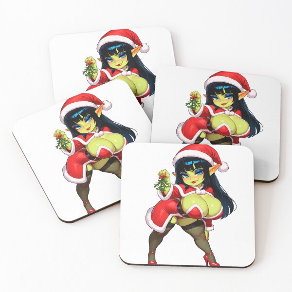 Item preview, černá with mistletoe designed and sold by Goblin Maidens.
