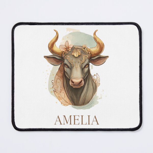 Item preview, Taurus Amelia Zodiac Portrait designed and sold by AlexLineArt.