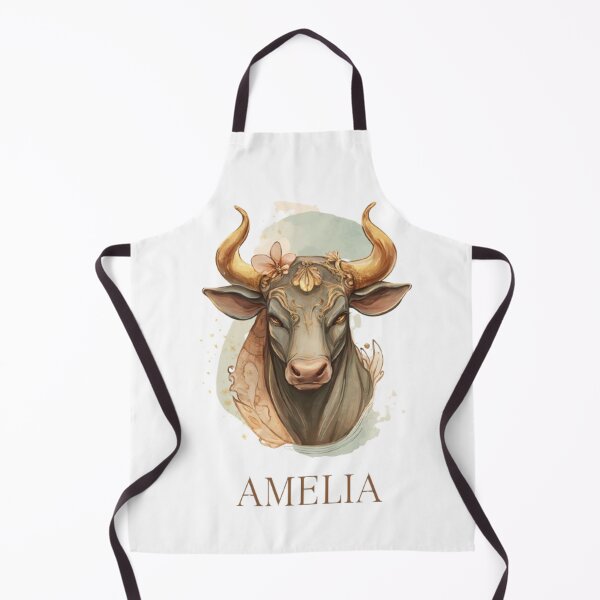 Item preview, Taurus Amelia Zodiac Portrait designed and sold by AlexLineArt.