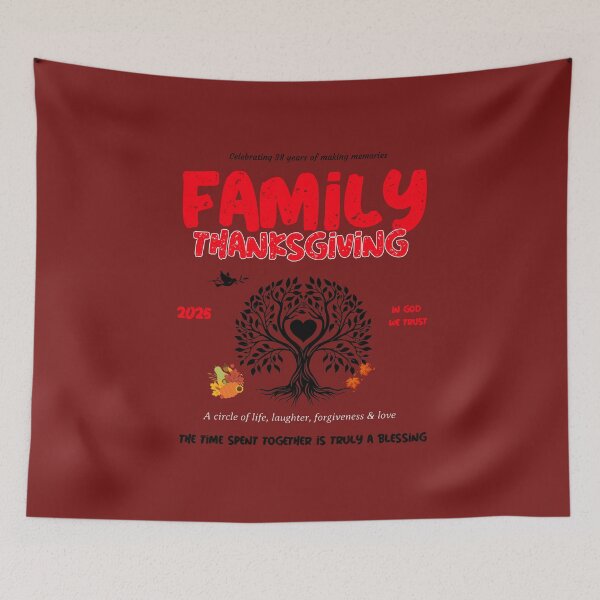 Item preview, We Talking Bahamian “Family Thanksgiving“ wine brown, apparels and accessories  designed and sold by We Talking Bahamian.