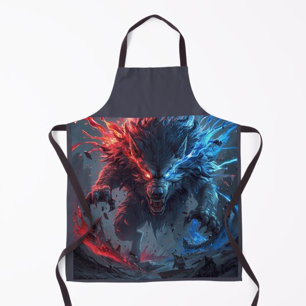 Item preview, Fenrir Unchained – Glowing Eyes Norse Wolf Artwork designed and sold by Mythic Tide.