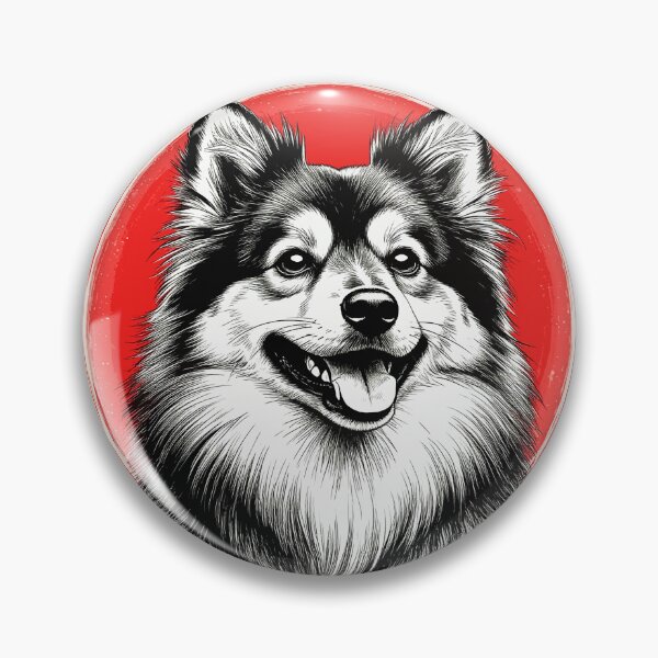 Item preview, Cosmic Pomeranian Dog in Red Circle. Spitz. designed and sold by PeasyEasy.