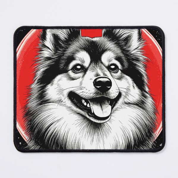 Item preview, Cosmic Pomeranian Dog in Red Circle. Spitz. designed and sold by PeasyEasy.