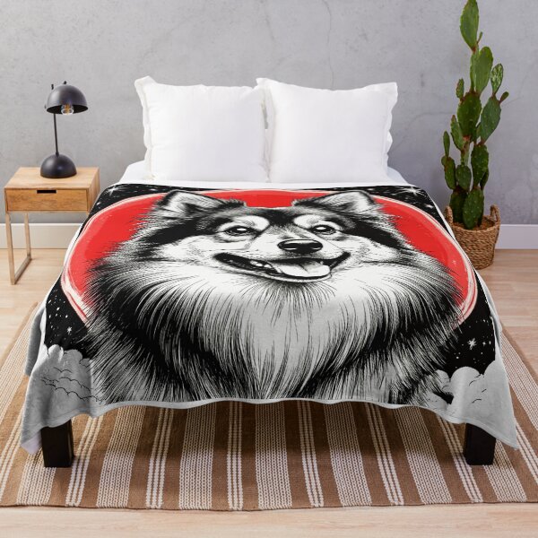 Item preview, Cosmic Pomeranian Dog in Red Circle. Spitz. designed and sold by PeasyEasy.