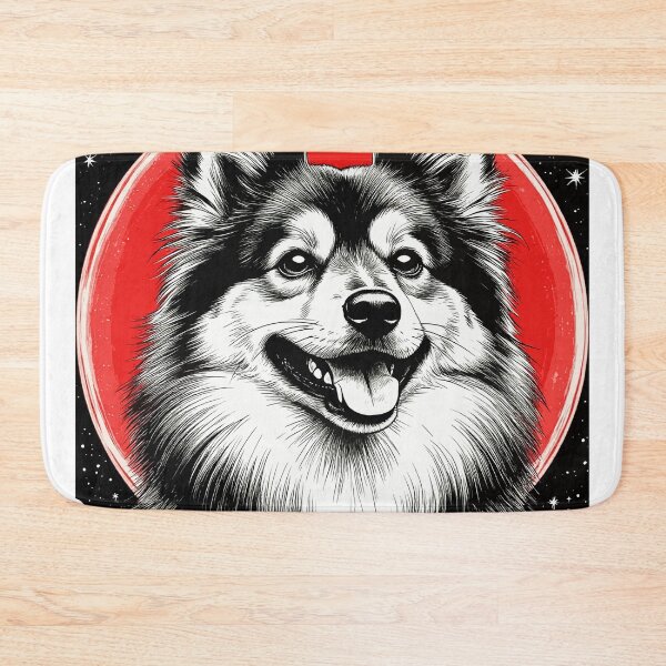 Item preview, Cosmic Pomeranian Dog in Red Circle. Spitz. designed and sold by PeasyEasy.