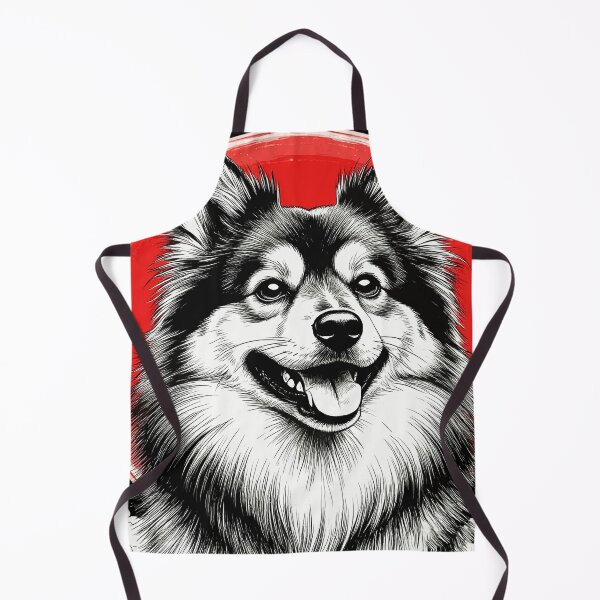 Item preview, Cosmic Pomeranian Dog in Red Circle. Spitz. designed and sold by PeasyEasy.