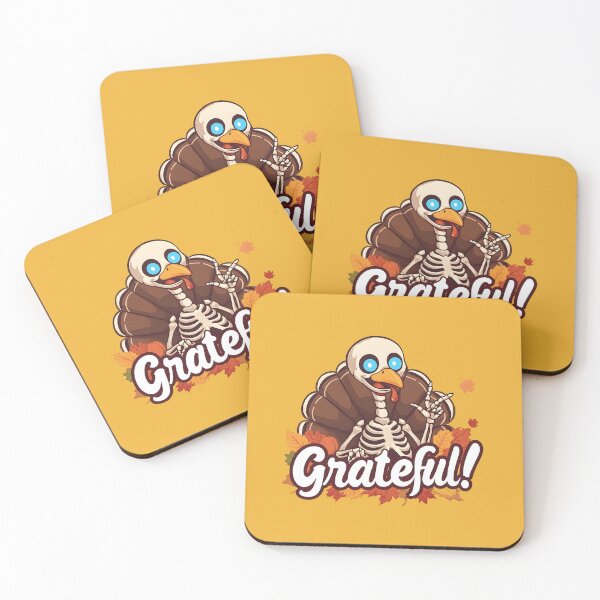 Item preview, Grateful Skeleton Turkey Thanksgiving designed and sold by shmupod.