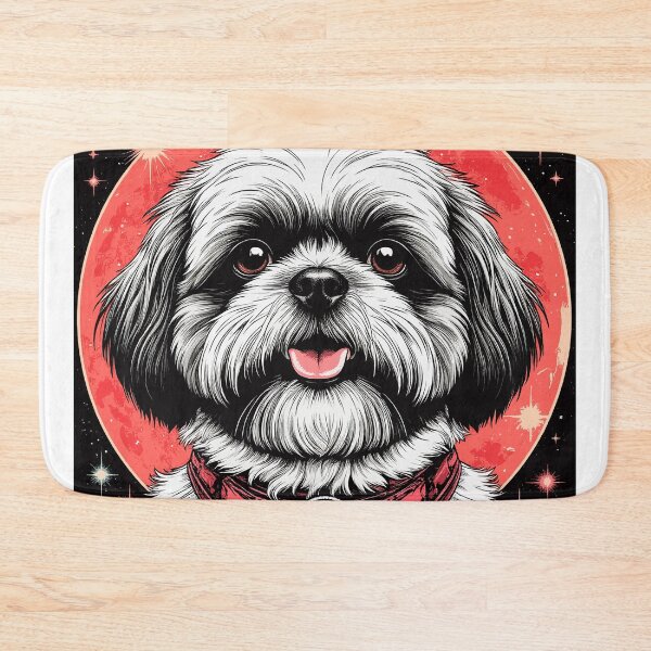 Item preview, Cosmic Shih Tzu Dog in Red Circle. designed and sold by PeasyEasy.