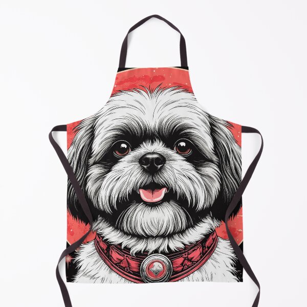 Item preview, Cosmic Shih Tzu Dog in Red Circle. designed and sold by PeasyEasy.