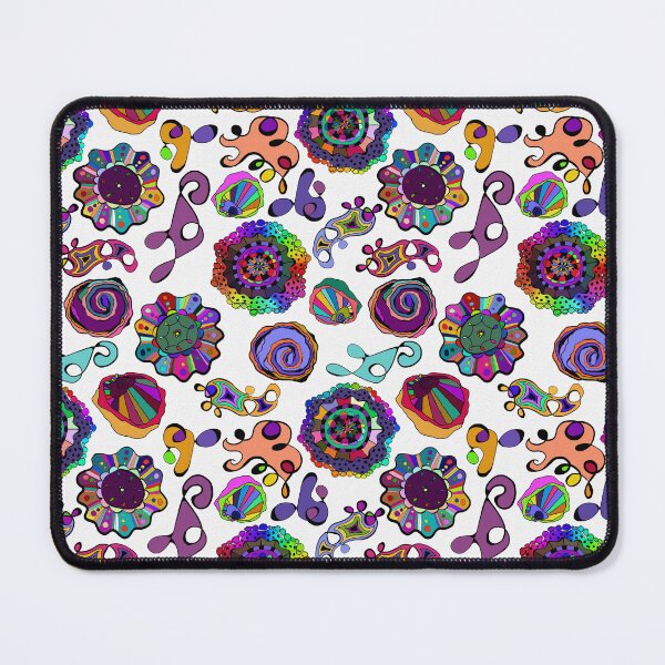 Item preview, Inky Circles Doodles Multicolor on White designed and sold by CheriesArt.
