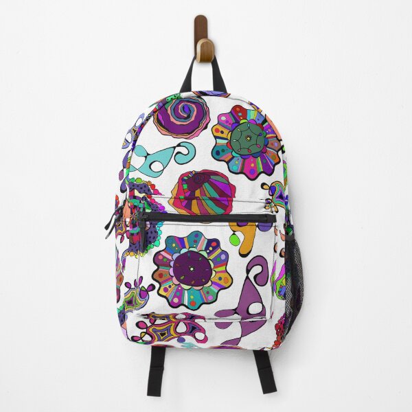 Item preview, Inky Circles Doodles Multicolor on White designed and sold by CheriesArt.