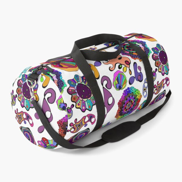 Item preview, Inky Circles Doodles Multicolor on White designed and sold by CheriesArt.