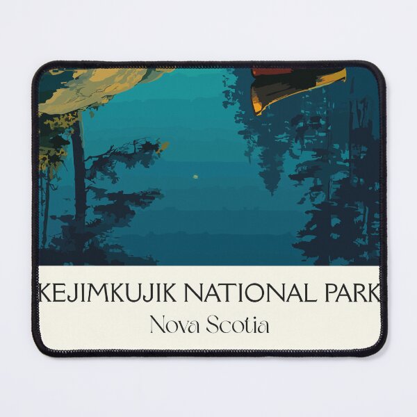 Item preview, Kejimkujik Park Nova Scotia | Lakeside Canoeing Art Print designed and sold by TuncGK.