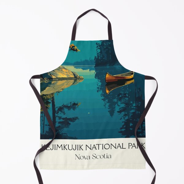 Item preview, Kejimkujik Park Nova Scotia | Lakeside Canoeing Art Print designed and sold by TuncGK.