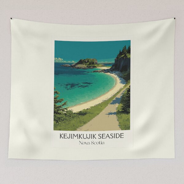 Item preview, Kejimkujik Seaside NS | Coastal Park Scenery Art Print designed and sold by TuncGK.