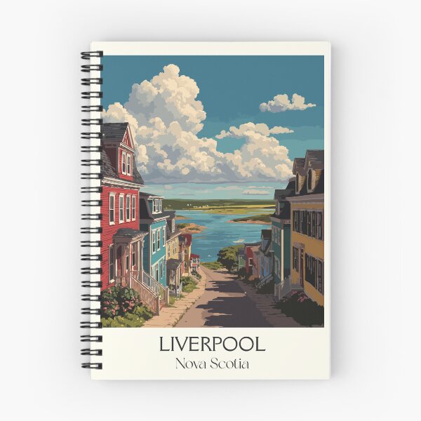Item preview, Liverpool Nova Scotia | South Shore Historic Town Art Print designed and sold by TuncGK.