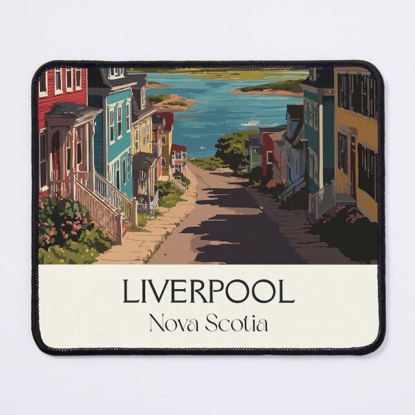 Item preview, Liverpool Nova Scotia | South Shore Historic Town Art Print designed and sold by TuncGK.