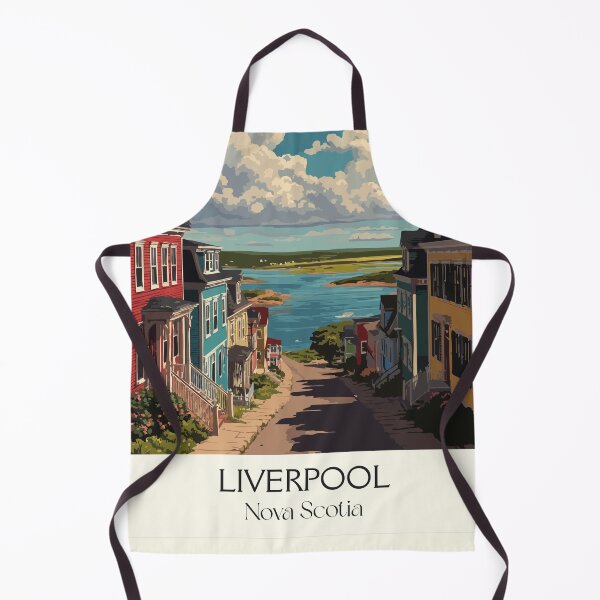 Item preview, Liverpool Nova Scotia | South Shore Historic Town Art Print designed and sold by TuncGK.