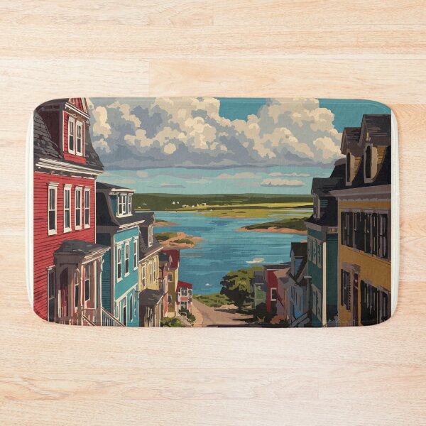 Item preview, Liverpool Nova Scotia | South Shore Historic Town Art Print designed and sold by TuncGK.