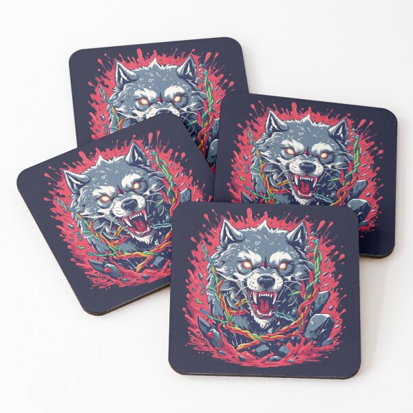 Item preview, Breaking the Runes – Fenrir Color Viking Mythology Design designed and sold by Mythic Tide.