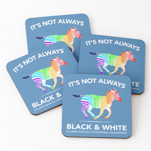 Item preview, EDS Awareness- Not Always Black and White Rainbow Zebra designed and sold by Designs by Jesabee.