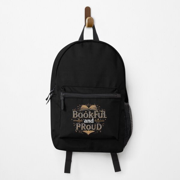 Item preview,  bookful and proud3– black Book Lover design  designed and sold by Happyhoo1.