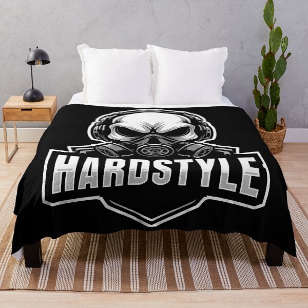 Item preview, Hardstyle Skull – bass power in a gas mask look designed and sold by drizzd.
