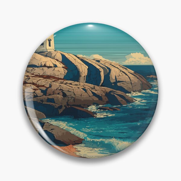 Item preview, Louisbourg Lighthouse NS | Cape Breton Coastal Landmark Art designed and sold by TuncGK.