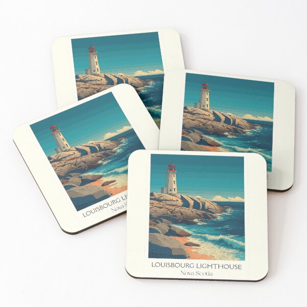 Item preview, Louisbourg Lighthouse NS | Cape Breton Coastal Landmark Art designed and sold by TuncGK.