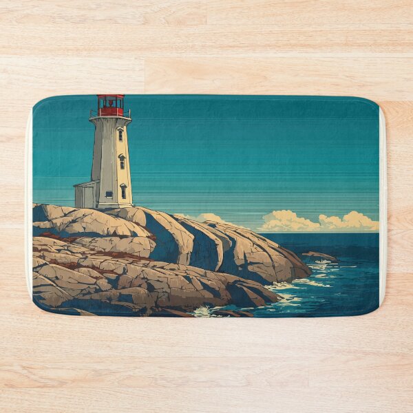 Item preview, Louisbourg Lighthouse NS | Cape Breton Coastal Landmark Art designed and sold by TuncGK.