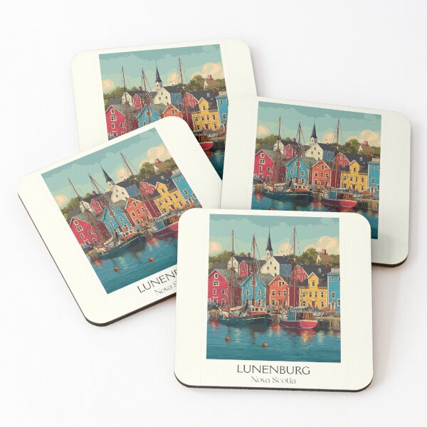 Item preview, Lunenburg Nova Scotia | UNESCO World Heritage Waterfront Art designed and sold by TuncGK.