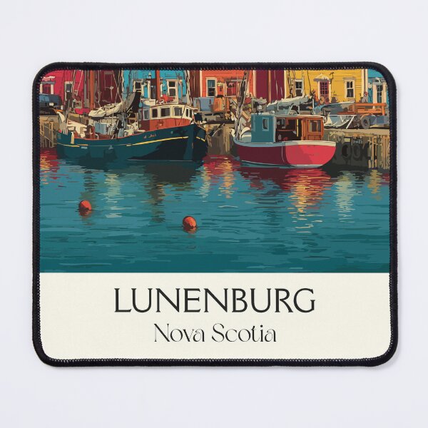 Item preview, Lunenburg Nova Scotia | UNESCO World Heritage Waterfront Art designed and sold by TuncGK.