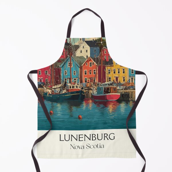 Item preview, Lunenburg Nova Scotia | UNESCO World Heritage Waterfront Art designed and sold by TuncGK.