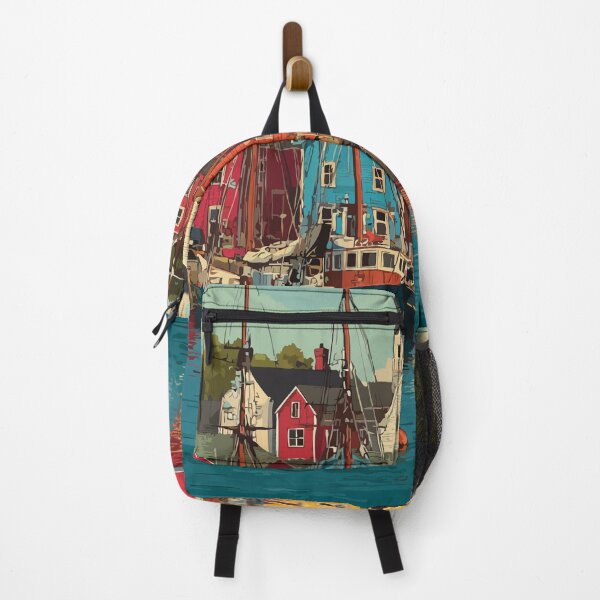 Item preview, Lunenburg Nova Scotia | UNESCO World Heritage Waterfront Art designed and sold by TuncGK.