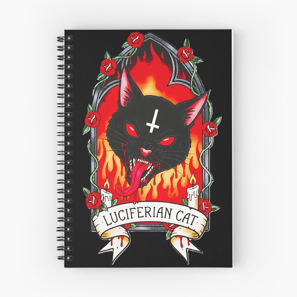 Item preview, LUCIFERIAN CAT Demonic Cat Inverted Cross designed and sold by CoffinsArt.