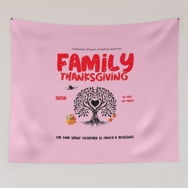 Item preview, We Talking Bahamian “Family Thanksgiving“ pink, apparels and accessories  designed and sold by We Talking Bahamian.