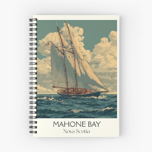 Item preview, Mahone Bay Nova Scotia | Three Churches Scenery Art Print designed and sold by TuncGK.