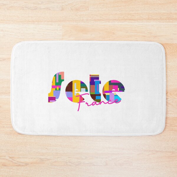 Item preview, Sète, France, Vibrant Abstract City Typography Art designed and sold by Wanderful-roads.